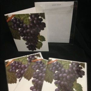 Set of 4 Grape Blank Cards